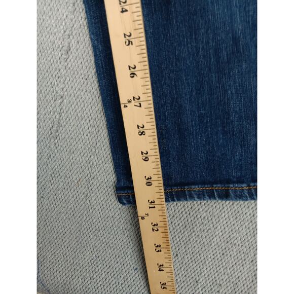 Coogi Denim Jeans Womens 11/12 31X31 Blue Embroidered Spellout Regular Straight - Picture 12 of 14